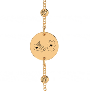 Dual Maps Engraved Anklet/Bracelet media 6
