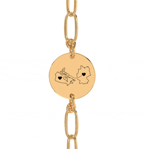 Dual Maps Engraved Anklet/Bracelet media 9
