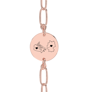Dual Maps Engraved Anklet/Bracelet media 8