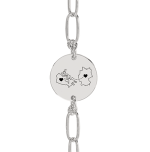 Dual Maps Engraved Anklet/Bracelet media 5