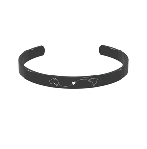 Dual Maps Engraved Cuff media 1