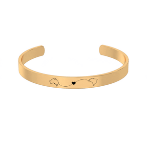 Dual Maps Engraved Cuff media 5