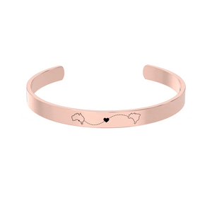 Dual Maps Engraved Cuff media 6