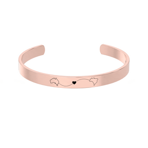 Brazalete con mapas dobles grabados