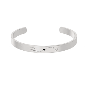 Dual Maps Engraved Cuff media 7