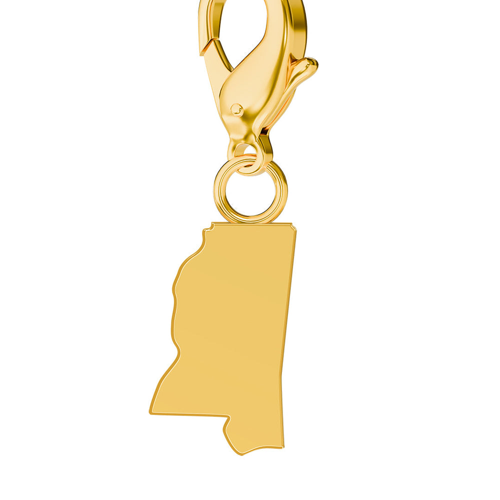 USA State Map Charms media 24