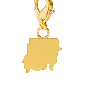 Conjunto de amuletos de bandera y mapa media 6