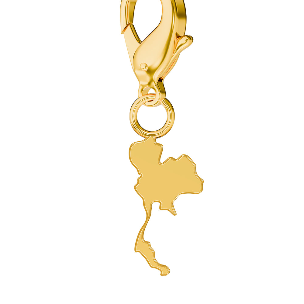 Conjunto de amuletos de bandera y mapa media 18