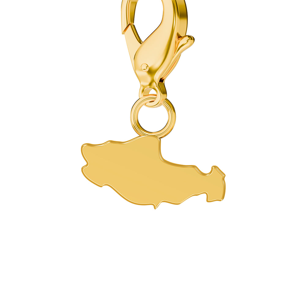 Conjunto de amuletos de bandera y mapa media 20