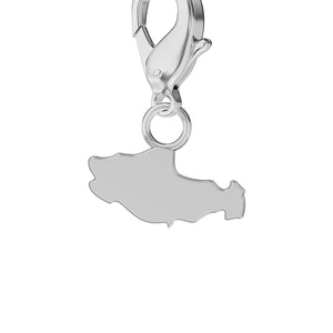 Conjunto de amuletos de bandera y mapa media 21