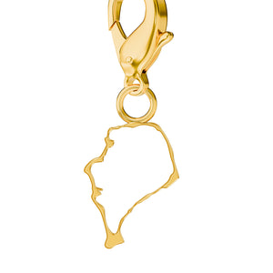 Conjunto de amuletos de bandera y mapa media 34