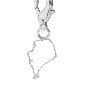 Conjunto de amuletos de bandera y mapa media 35