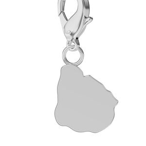 Conjunto de amuletos de bandera y mapa media 39