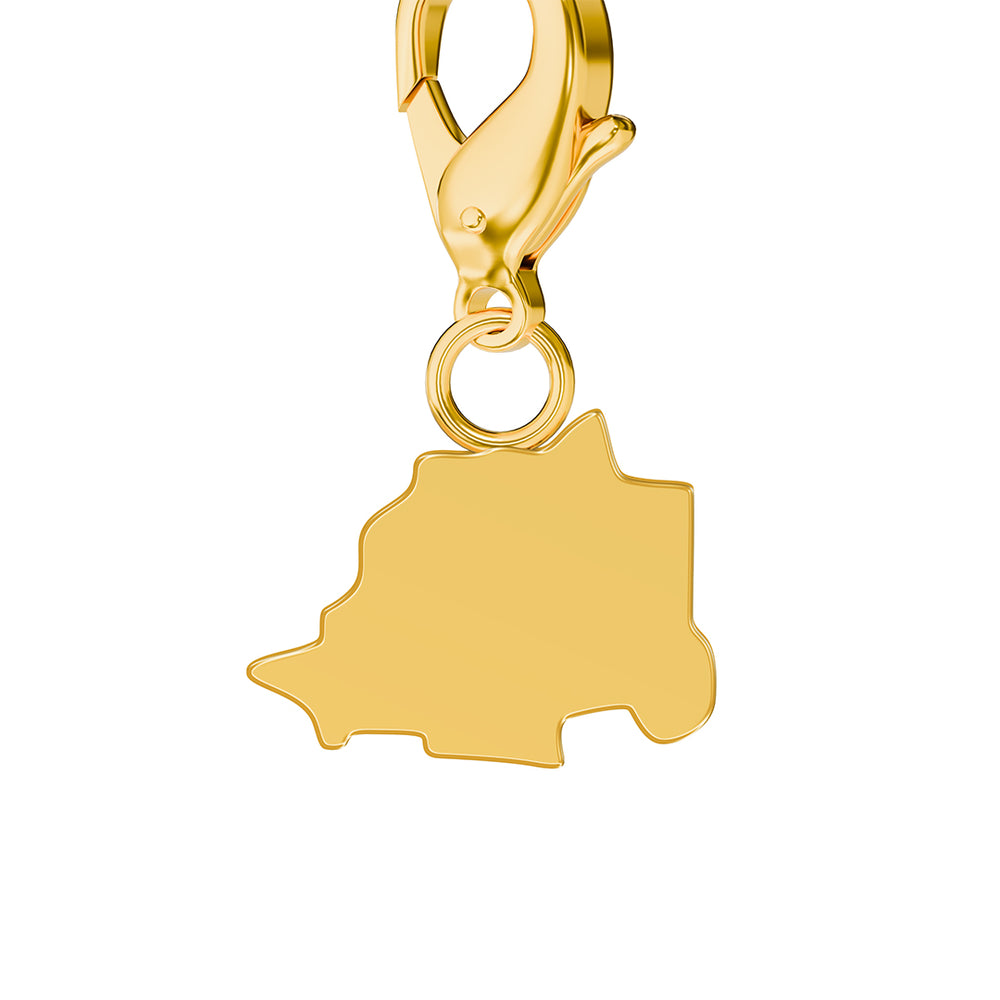 Conjunto de amuletos de bandera y mapa media 42