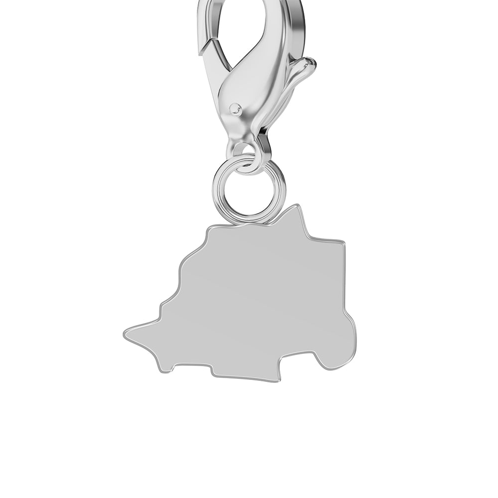 Conjunto de amuletos de bandera y mapa media 43