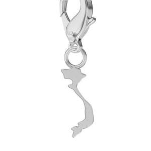 Conjunto de amuletos de bandera y mapa media 47